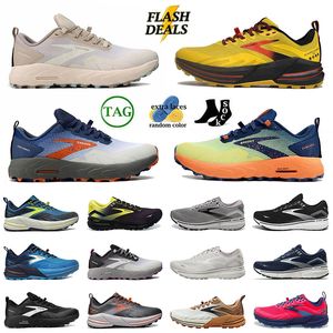 Platforma Low Sneakers Men kobiety Top Fashion Buty do biegania Brooks Ghost 15 17 Czarne białe mokasyny Dhgtae Outdoor Sports Trainers Flat Trainers Męskie buty