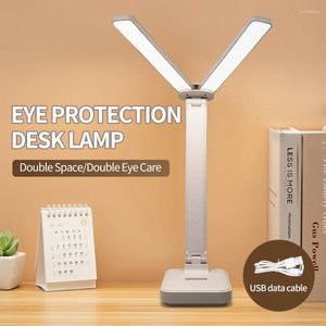 Table Lamps LED Desk Lamp 3 Levels Dimmable Touch USB Rechargeable Eye Protection Foldable Reading Night Light For Bedside