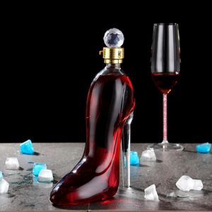 375ml High Heel Shape Antidote Crystal Merlot Wine Bottle Dispenser Womens Gift 240510