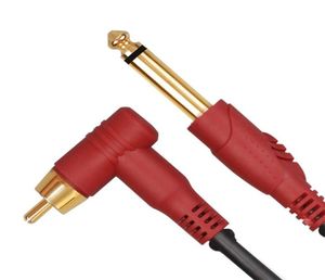 Tattoo Clip Cord RCA -Kabel Weiches Silikon Kupferkern 18 m Länge starkes Clip -Kabel für Tattoo Netzteil und Maschine WY0392199291