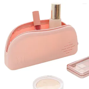 Förvaringslådor silikon makeup borste hållare rese fall kompakt och mångsidig varaktighet lätt att rengöra stilfullt