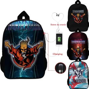 Mochila Mochila 16 polegadas Mochila Thunderdome Hardcore Wizard Multifunction USB Charging School Saco para adolescentes laptop unissex/sacos de viagem