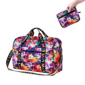 Sacos de armazenamento Bolsa de esportes de viagem dobrável itens pessoais de grande capacidade carregam bagagem duffel mulheres compras