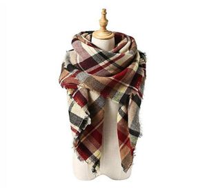 2020 Women039s Fall Winter Scarf Classic Tassel Scyd Scalf ciepłe miękkie masywne duże kocowe szal Sali 140CM140CM98881892