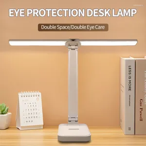 Masa lambaları LED masa lambası 3 seviyeleri Dimmable dokunmatik okuma Işık USB şarj edilebilir göz koruması Yatak odası çalışması için katlanabilir