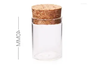 Storage Bottles 500pcs 10ml Size 24 40mm Small Test Tube With Cork Stopper Spice Container Jars Vials Diy Craft Wholesale