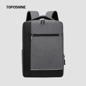 Backpack Toposhine Unique High Quality 15.6 Inch Laptop Men Casual Waterproof Travel Fashion School Teenagers