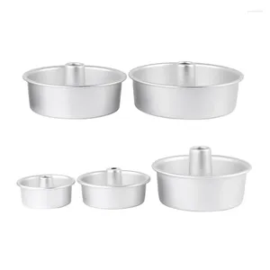Baking Moulds 4/5/7/9/10Inch Aluminum Alloy Round Hollow Non-Stick Chiffon Cake Mold R9JC
