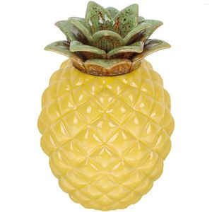 Förvaringsflaskor ananas te cookie containrar bärbar hållare torkad kapsel godis burk reser keramik tätning lufttätt