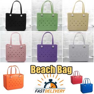 Sacchetti di spiaggia di grande capacità Donne da uomo Spalla ascella Tote Pvc Plastic Designer Borse Borse Pochette Hobo Clutch Outdoor Crossbody Weekend Borse per la spesa blu blu