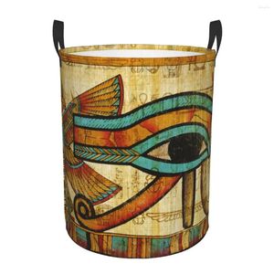 Borse per lavanderia Piegatura cesto pieghevole vecchio egiziano vestiti sporchi giocattoli di stoccaggio dell'organizzatore di abbigliamento del guardaroba cestino