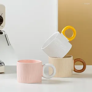 Tazze da 420 ml di ceramica carina tazza di tè caffè tazze regalo per le coppie familiari amici in porcellana per la colazione latte bevande