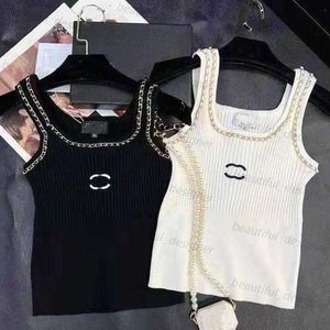 Designer Women's Tank Top Summer New Letter Brodery Middle Ancient Slim Sexy Off Back Top Sticked Tank Top Pullover For Women