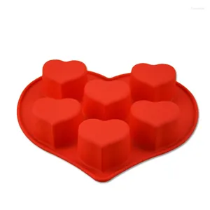 Baking Moulds Love Hearts Shape Good Quality Food Silicone Cake/Jelly/Pudding/Chocolate Mold/Muffin Cupcake Cake Tools D751