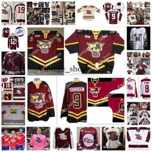 Vin 2022 Custom OHL Peterborough Petes Stitched Hockey Jersey 8 Ryan Gagner 27 James Guo 5 Quinton Page 7 Shawn Spearing 17 Zack Lewis 30 T