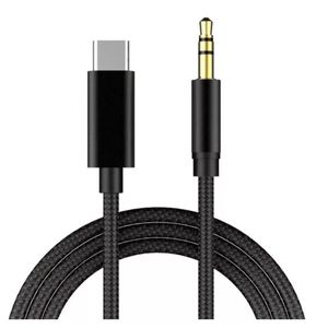 Aux Audio Cable USB C till 3,5 mm Jack Aux-sladdbil Högtalar Adapter för iPhone 15 Samsung Xiaomi Huawei Universal Type-C-omvandlare