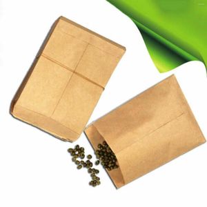 Enrole de presentes Itens 100pcs Vintage Kraft Paper Bolsa Bolsa