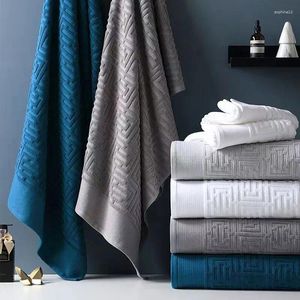 Towel Cotton Bath Sets For Men Solid Color Facecloth Thicken Large Five-Star El High-Quality Bathroom Washcloth 75x140