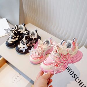 Scarpe da ragazza autunno sneakers traspirato per bambini papà bambine ragazzi scarpe da corsa 240430