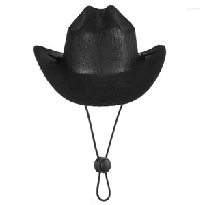 Hundebekleidung Party Haustier Cowboy Caps für kleine Hunde Stoff Western Hat Cosplay