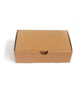 17*10*5cm Kraft Paper Korrugerad present Boxe Mailer Shipping Box Korrugerad kartongbröllop Presentpaket Julfestdekor