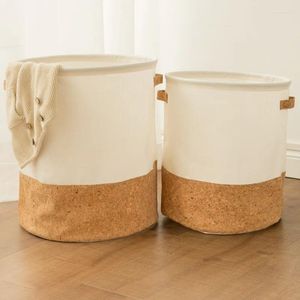 Laundry Bags Jute Cotton Linen Storage Bag Desktop Basket Hanging Pocket Organizer Toy For Cosmetic Sundries Box Decor