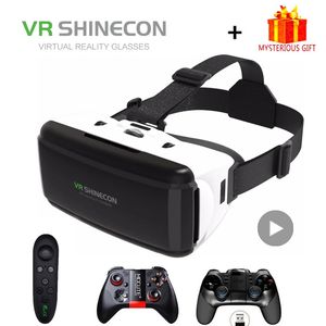 VR Shinecon Viar Virtual Reality Glasses 3D för Android Smart Phone Smartphone Headset Hjälm Goggles Casque Video Game 240506