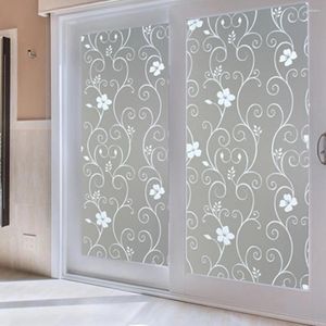 Adesivi per finestre Privacy Home Crema solare Wall Art Glass Adesivo Glassata Simple Office Film Rimovibile Copertina decorativa PVC bagno