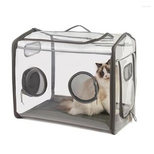 Cat Carriers Portable Foldable PVC Material Pet Drying Box Hair Dryer Clean Grooming House