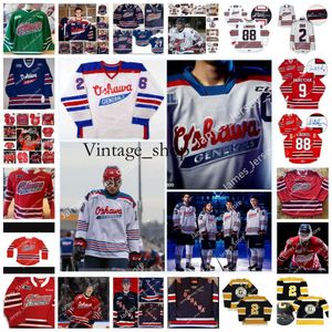 Vin Custom Ohl Oshawa Generals zszyta koszulka hokeja 40 Daniel Altshuller 56 Jeremy Brodeur 35 Ken Appleby 2 Bobby Orr 9 Red Tilson 22 ton