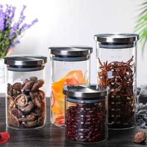 Garrafas de armazenamento jarra de feijão de café de grau alimentar