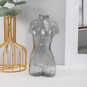 Vasi Creative Human Shape Vase decorazioni per la casa arte arte fiore pianta idroponica tavolo da tavolo in vetro bottiglia