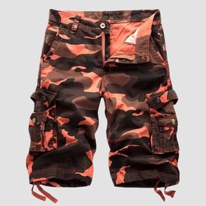 Shorts cargo uomini top design mimetico pantaloncini militari Homme Summer Hip Hop Casual Cargo Camo Short Pants 240513