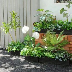 Flores decorativas grandes plantas artificiais de leão de férias de férias de férias internas decoração