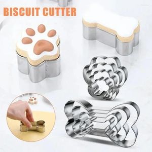 Stampi da forno 4 pezzi/set di biscotti per cookie cognello osseo in acciaio inossidabile stampo da stampo per torta fai da te zucchero guscio pasticceria cucine cucina utensile da cucina da cucina