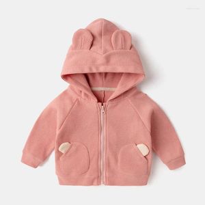 Giackets Spring Autumn Infant Baby Boys Girl Coats Giacca con cappuccio per animali da cartone animato per bambini 2024 BAMBINI APPEGGIAMENTO DI MARCHIO