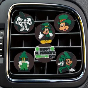 Interiördekorationer Saint Patricks Day Cartoon Car Air Vent Clip Outlet per klipp Fräschare Dekorativ balsam Drop Delivery OTBCR