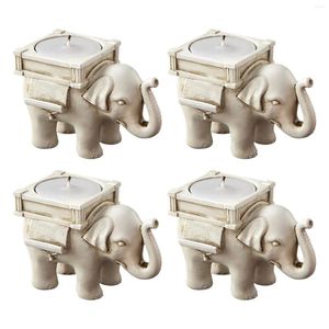 Candle Holders Elephant Candlestick Retro Wishing Holder Tea Light Home Decor Party Room Decoration