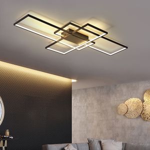 Nuovo lampadario a LED MODERNO NERO/NERO MODERNO PER LAMPAGGIO LIDETTO CAMERE BEDE SOLO