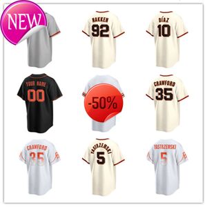 San Francisco Custom Giants Baseball Trikots 14 Patrick Baile 19 Tom Murphy 16 Nick Ahmed 26 Matt Chapman 39 Thairo Estrada Tyler Fitzgerald Wilmer Flores