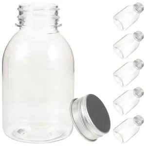 Storage Bottles 6 Pcs Mini Fridge Reusable Small Milk Drink Caps Beverage Containers Juice Water Miniature