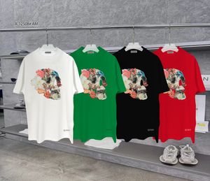 Saint Queen T Shirts Erkek Tişörtleri Erkek Tasarımcı T Shirtler Siyah Beyaz Serin T-Shirt Erkekler Yaz İtalyan Moda Gündelik Sokak T-Shirt Üst Tees Plus Boyutu 98211