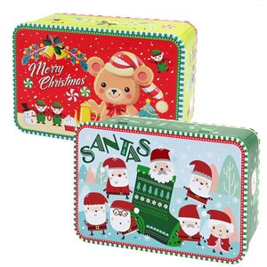 Present Wrap 2st Christmas Tin Box Candy Tinplate Tom Cintainer Card Holder