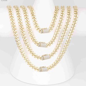 CM jewelry wholesale Hip hop men 14k gold filled plated joyeria women zircon necklace jewerly miami cuban link chains