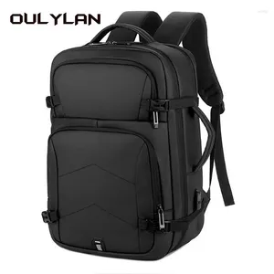 Backpack Fashion Resistente all'acqua per gli uomini Viaggiare borse per laptop per laptop da 15,6 pollici BASSO PACCHE