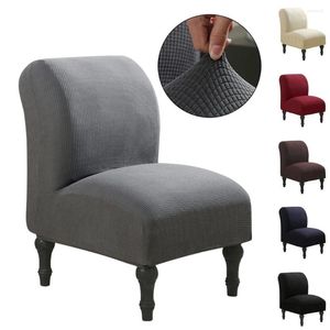 Chair Covers Solid Colors Armless Sofa Seat Slipcover Modern Stretch Couch Protector Elastic Cover For Home El