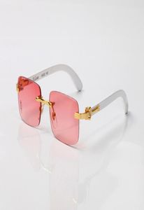 Hela rektangulära optiska glasögon rosa speglar Gafas Lunette Clear Lens White Frame Eyeware med Box3079864
