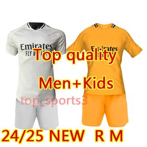 2024 2025 mbappe vini jr Jersey de futebol Rudiger Kroos camiseta 24 25 Real Madrids Rodrygo Camavinga Tchouameni Men Kit Kit Camisa de futebol Camiseta Futbol Maillot Fan