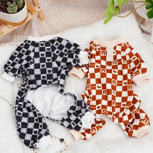 Abbigliamento per cani tute invernali Rompers Pajamas cucciolo piccolo costume Pajama Yorkie Pomeranian barboncino bichon schnauzer vestito di abbigliamento