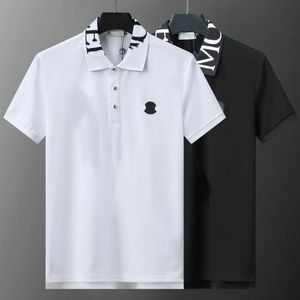 Men's polos men T-Shirts Short Sleeve T shirt polo shirt High Quality letter women designer pattern clothes clothing tee black and white mens Tees